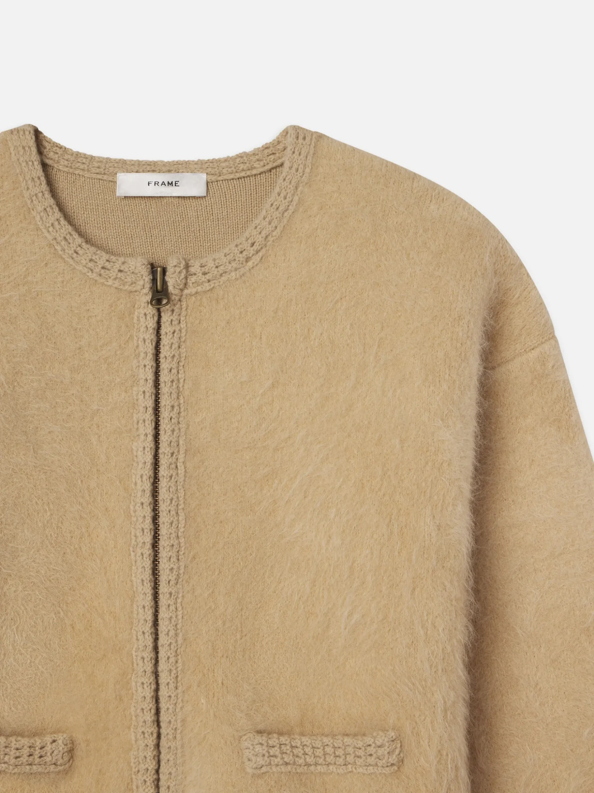Lofty Crochet Cardi in Wheat