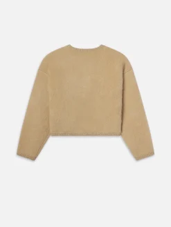 Lofty Crochet Cardi in Wheat