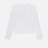 Long Sleeve Baby Tee in White