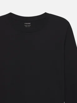 Long Sleeve Baby Tee in Black