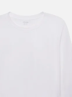 Long Sleeve Baby Tee in White