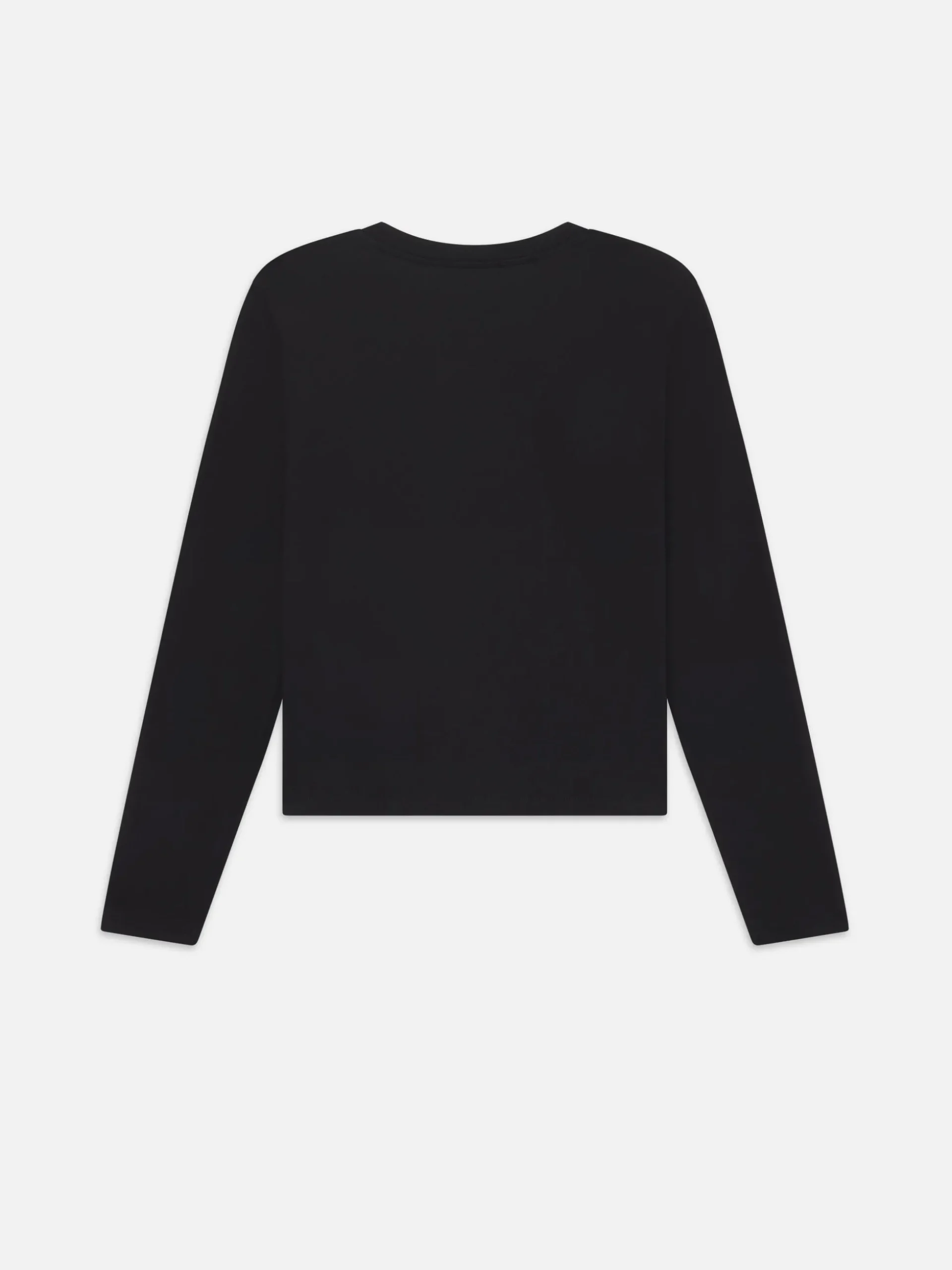 Long Sleeve Baby Tee in Black