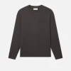 Long Sleeve Woolen Tee in Taupe