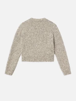Marl Cardi Sweater in Cream Multi