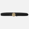Medallion Buckle Belt in Black