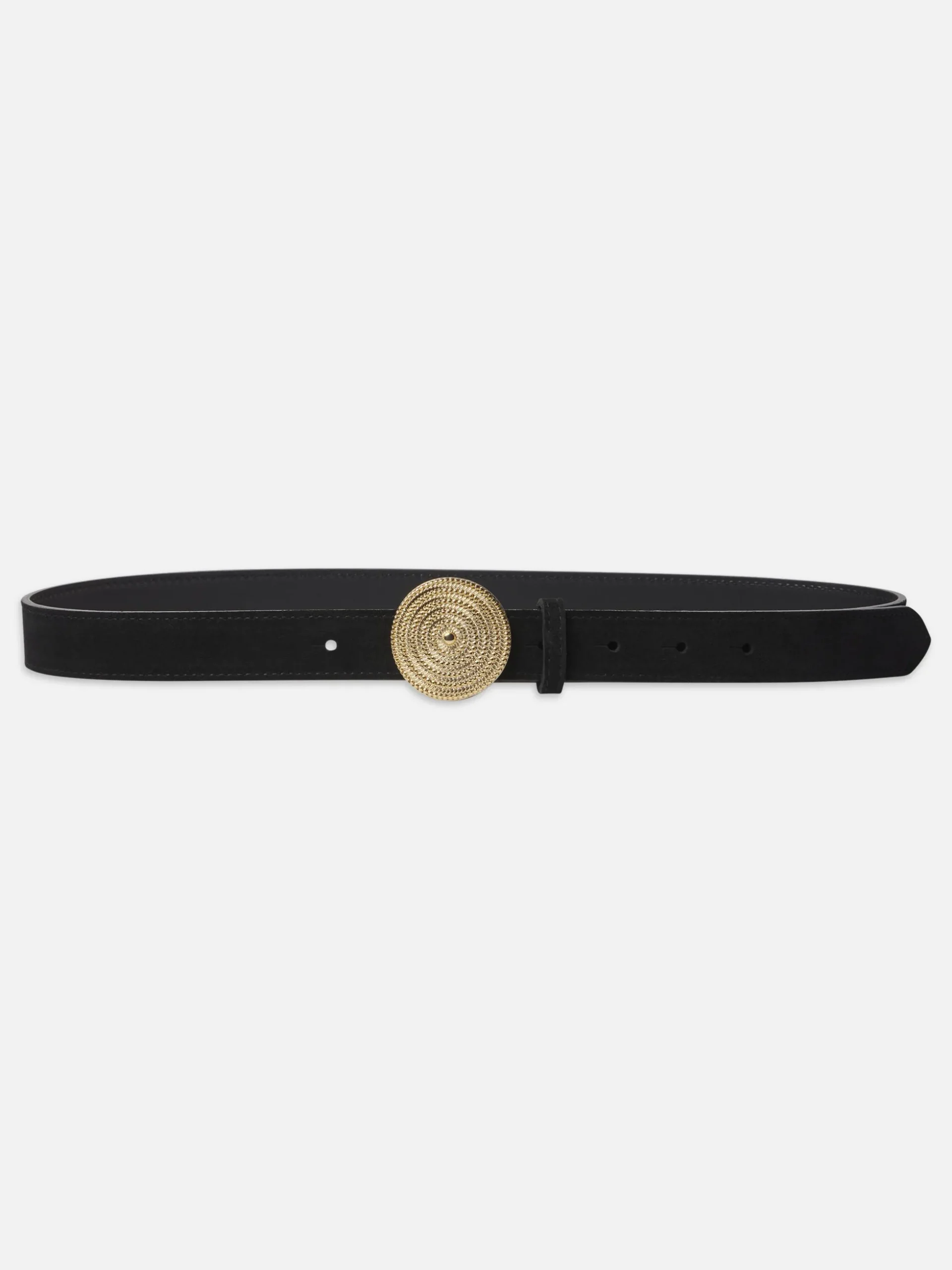 Medallion Buckle Belt in Black