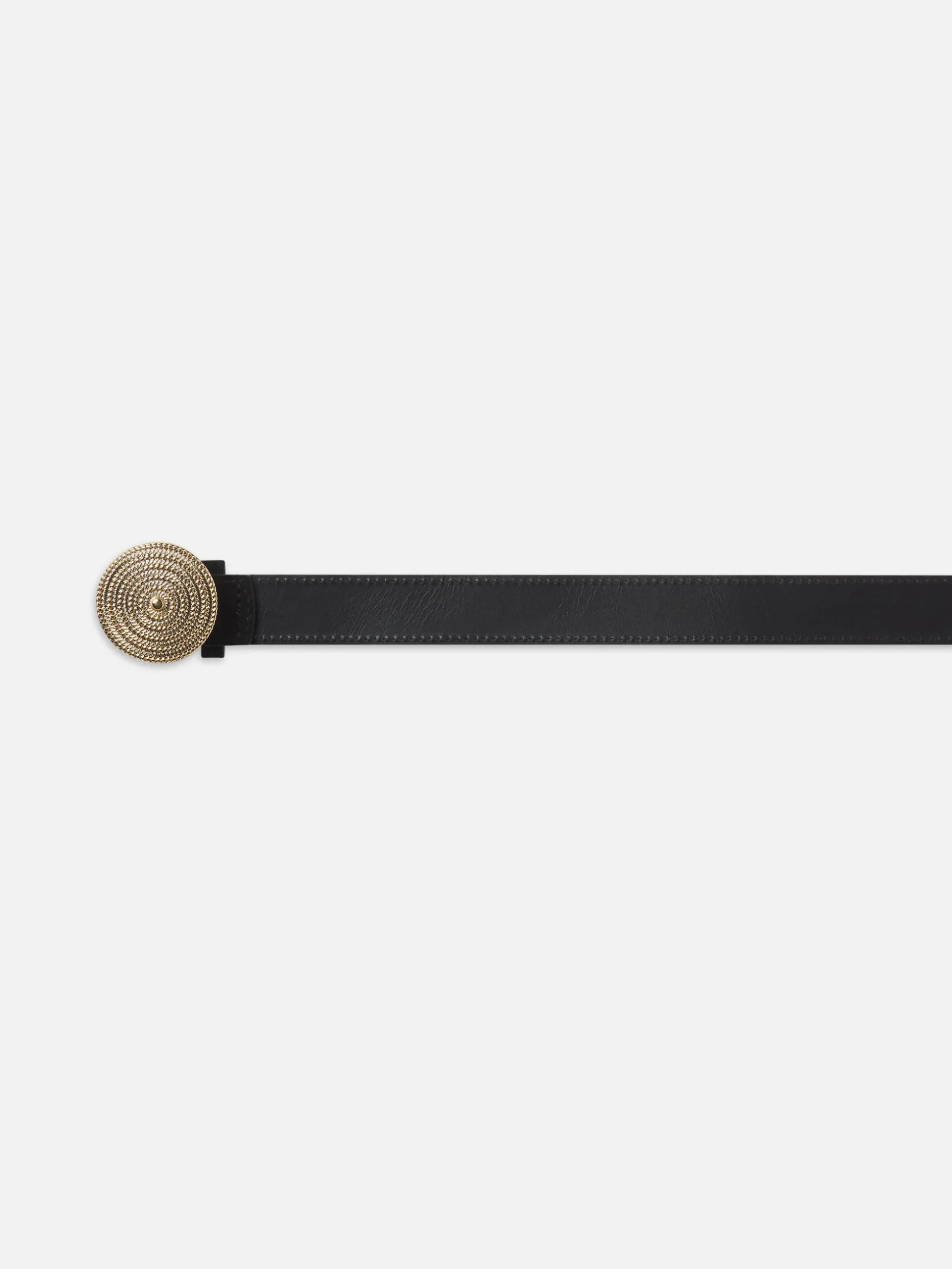 Medallion Buckle Belt in Black