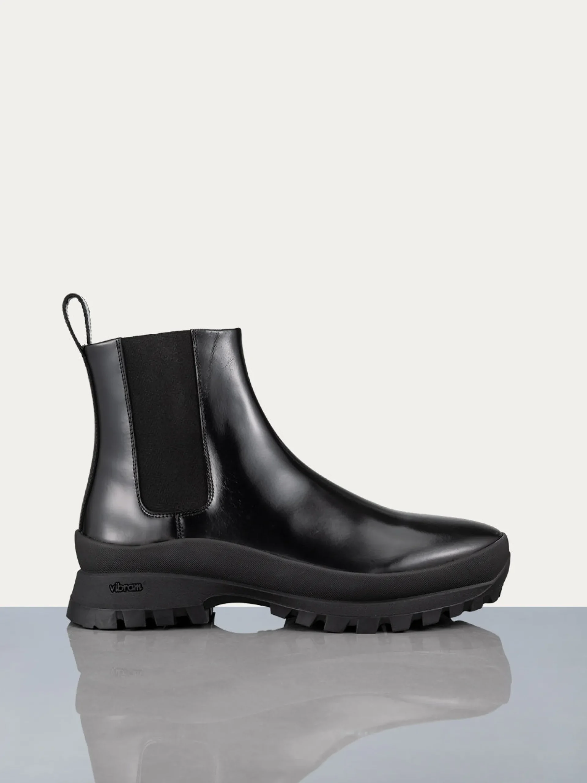 Men's Lug Sole Boot in Noir