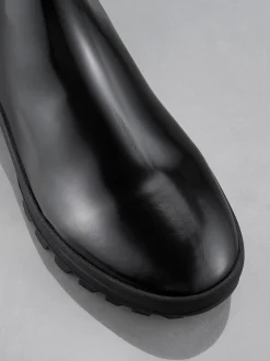 Men's Lug Sole Boot in Noir