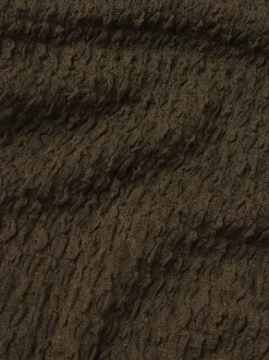 Mesh Lace Turtleneck in Rich Military
