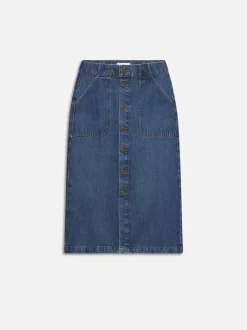 Modern Pocket Midi Skirt in October