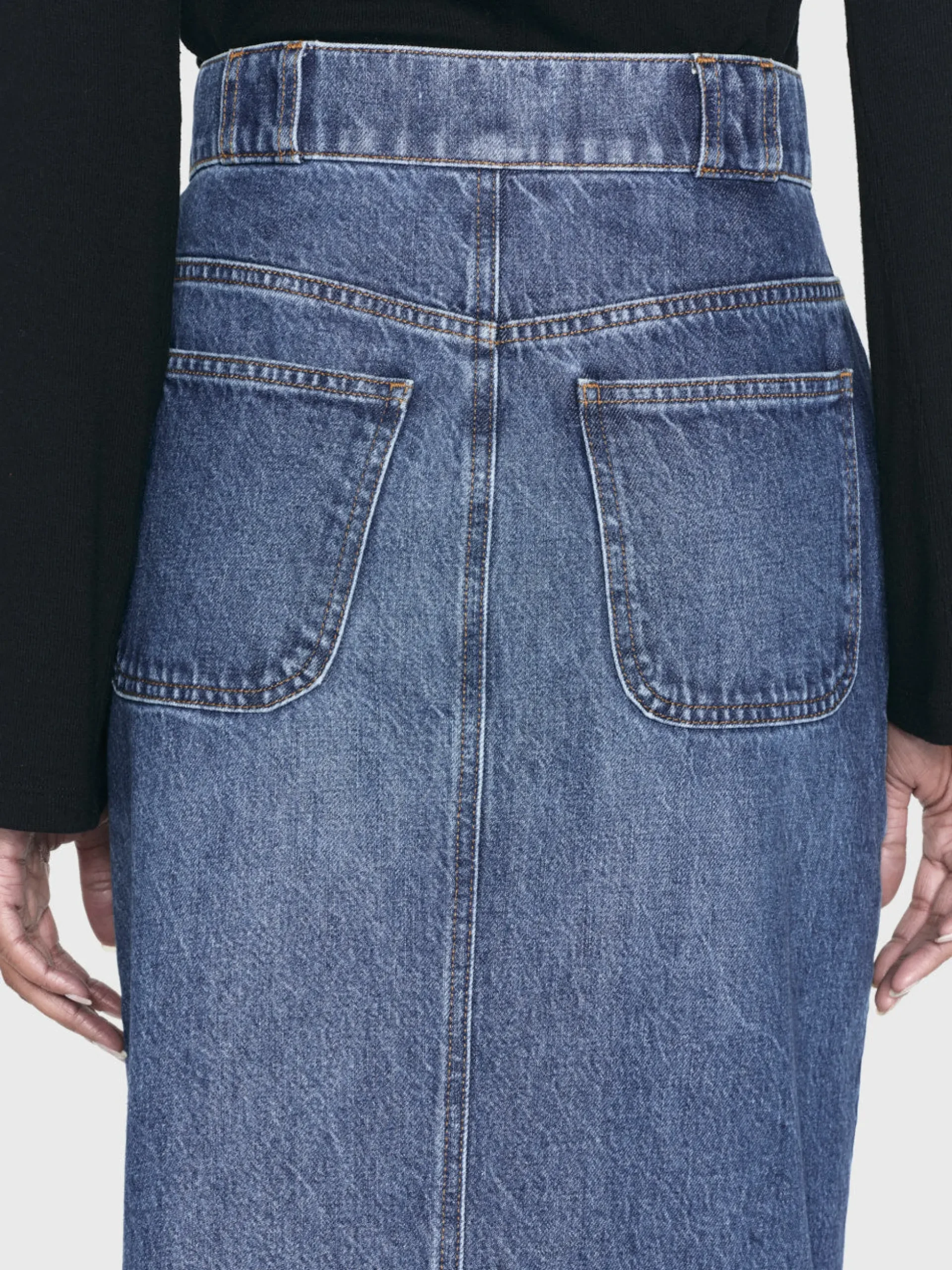Modern Pocket Midi Skirt in October