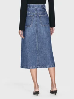 Modern Pocket Midi Skirt in October