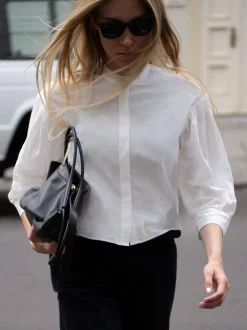 Modern Puff Sleeve Shirt in White