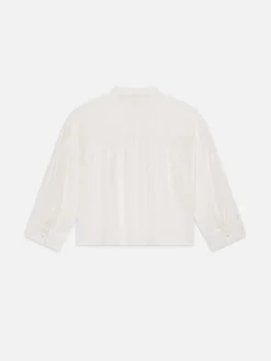 Modern Puff Sleeve Shirt in White