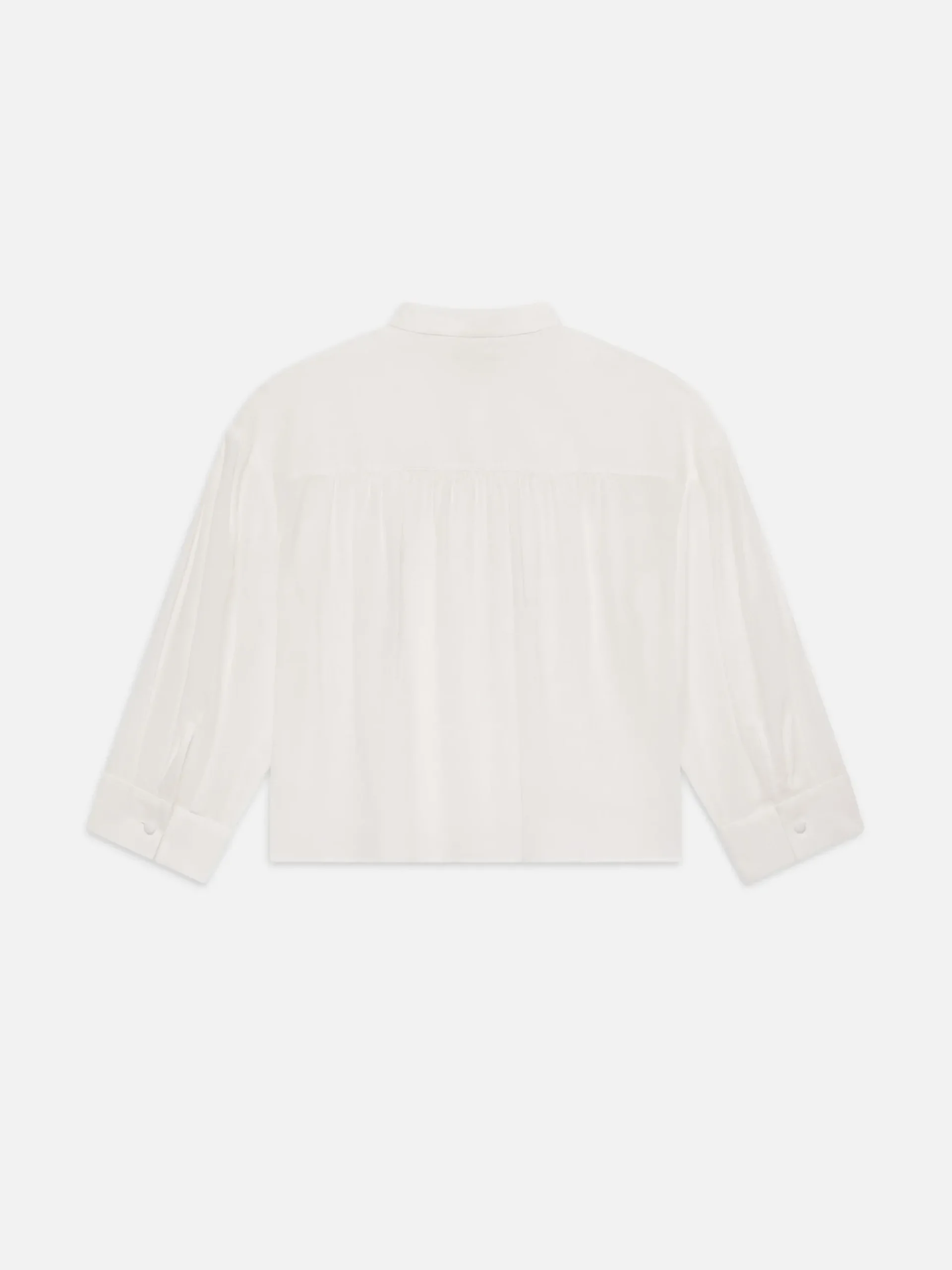 Modern Puff Sleeve Shirt in White