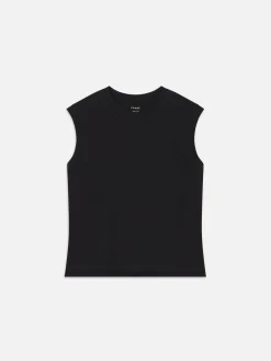 Muscle Crew Tank in Black