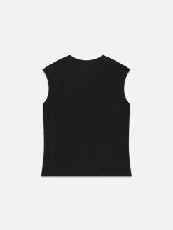 Muscle Crew Tank in Black