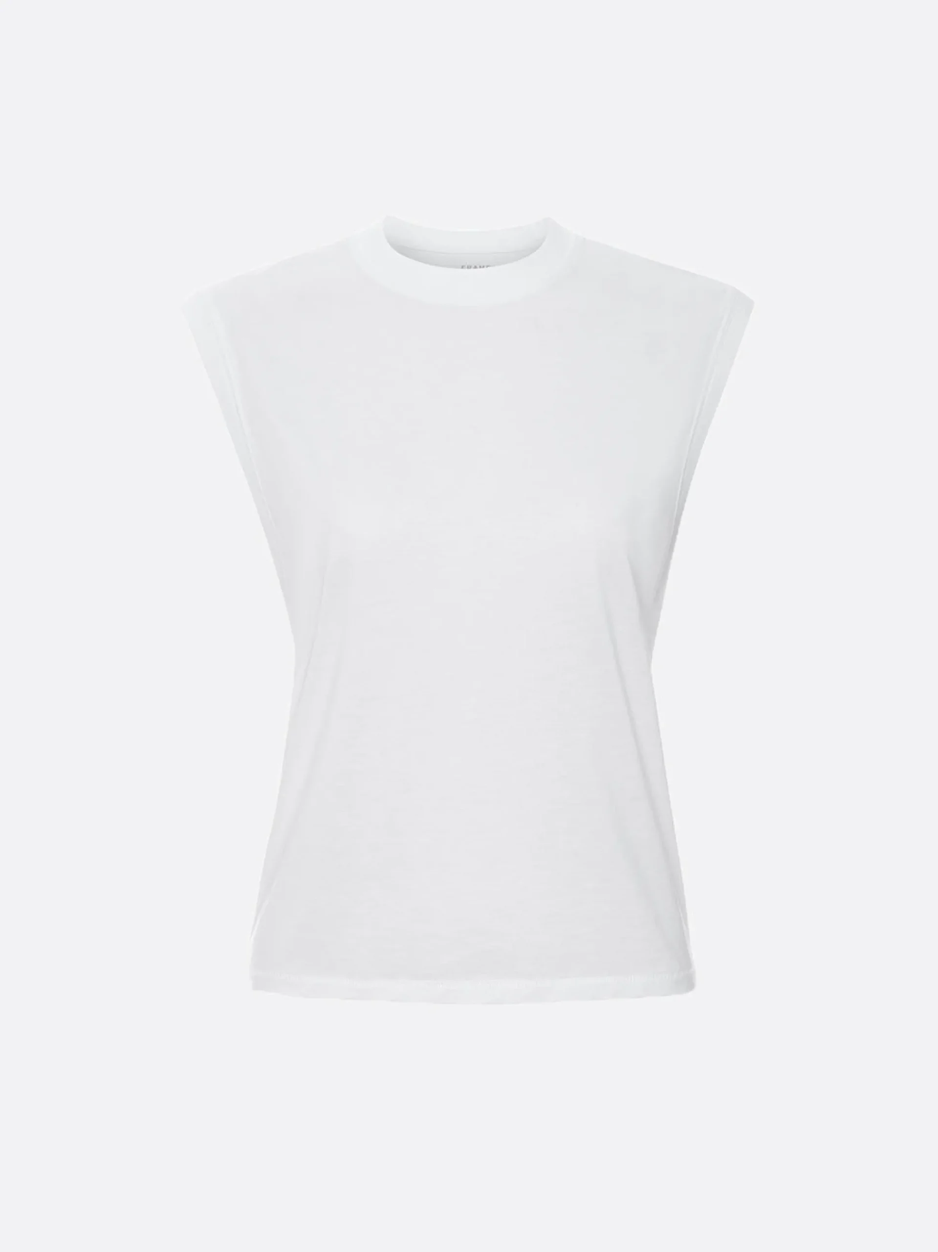 Muscle Crew Tank in White