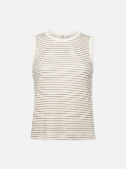 Muscle Crew Tee in Green Gem Multi