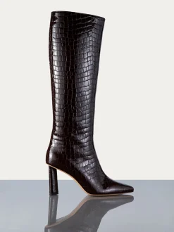 Odette Boot in Espresso Croc