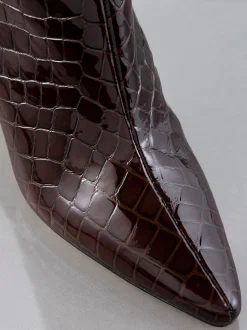 Odette Boot in Espresso Croc