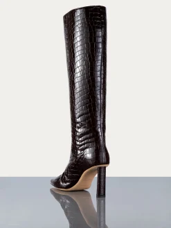 Odette Boot in Espresso Croc