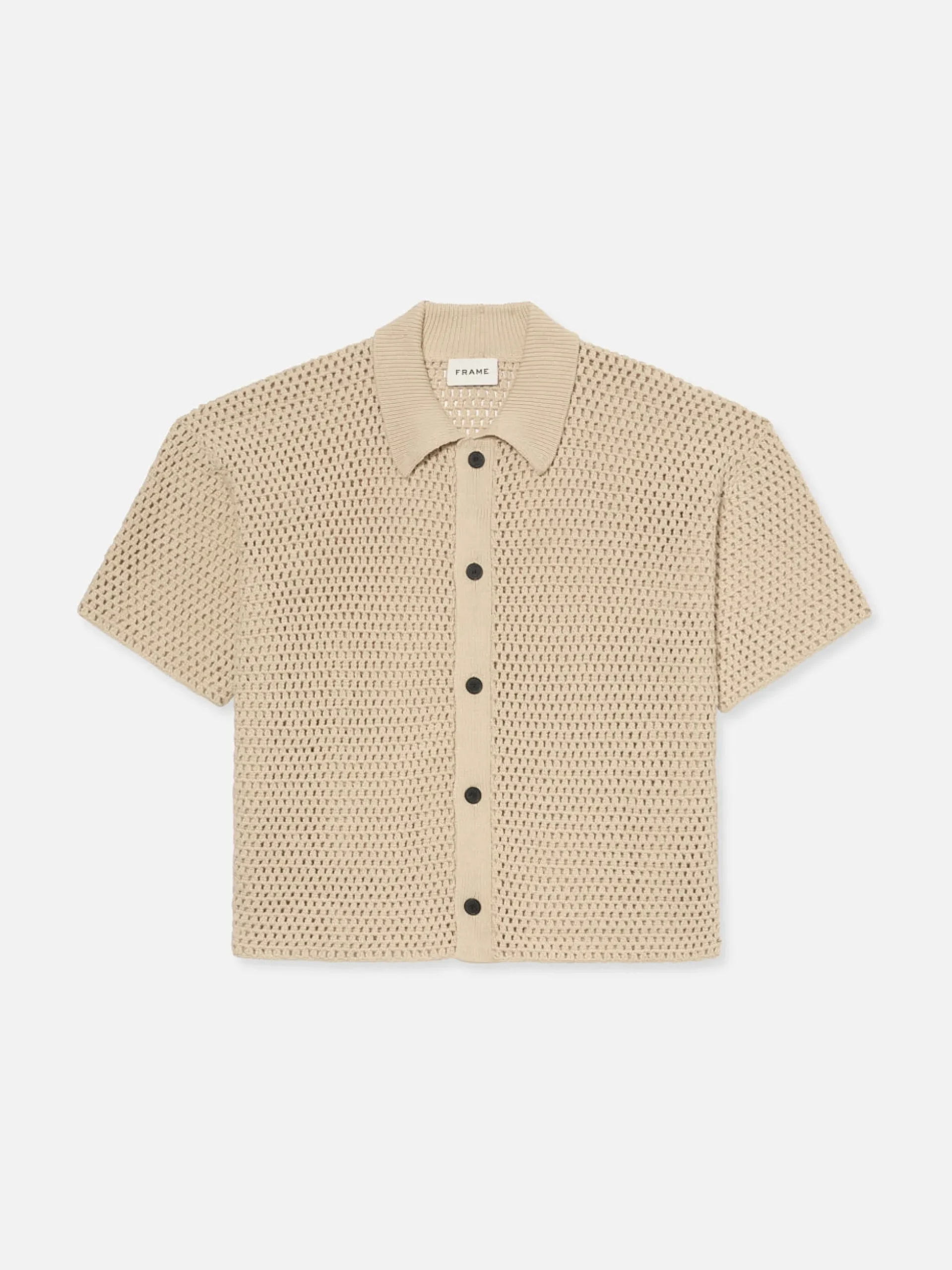 Open Weave Cardigan in Ecru