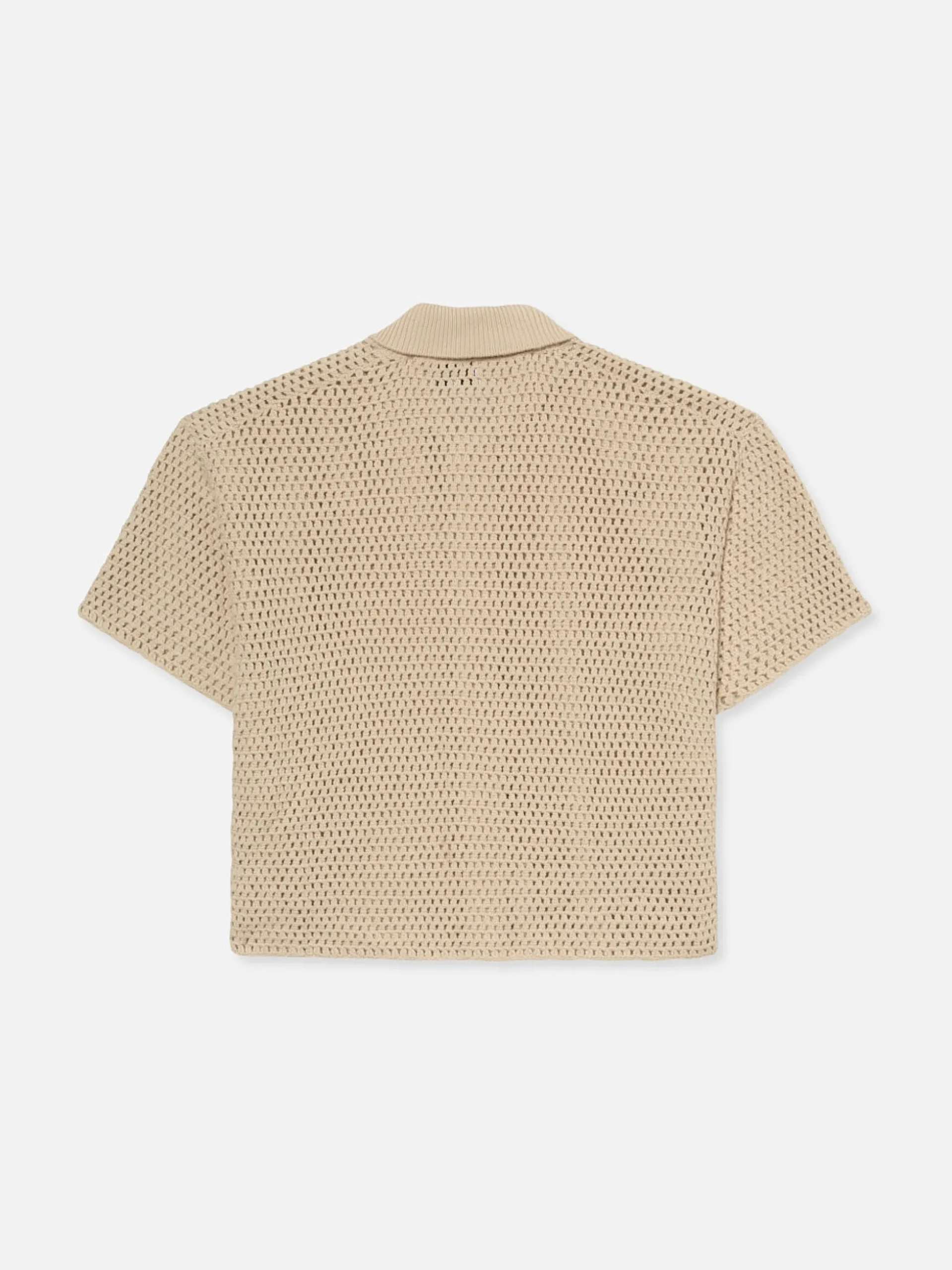 Open Weave Cardigan in Ecru