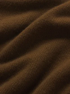 Oversized Cashmere Crew in Moss