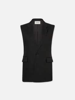 Oversized Vest in Black