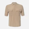 Patch Pocket Button Down in Khaki Tan