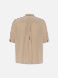 Patch Pocket Button Down in Khaki Tan