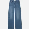 Patch Pocket Slim Palazzo in Doris