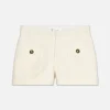 Patch Pocket Trouser Short in Cream