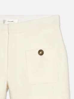 Patch Pocket Trouser Short in Cream