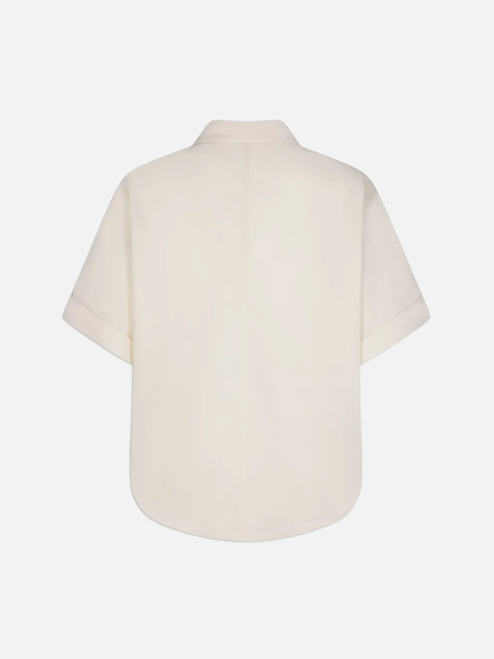 Patch Pocket Utility Shirt in Cream