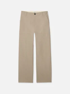 Patch Traveler Pants in Dark Beige