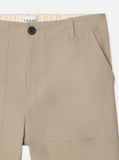 Patch Traveler Pants in Dark Beige