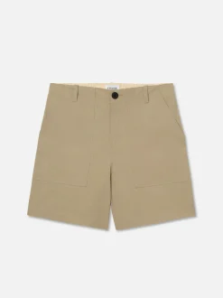 Patch Traveler Short in Dark Beige
