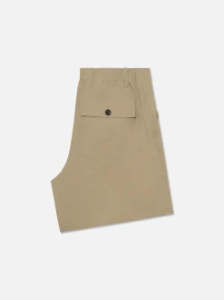 Patch Traveler Short in Dark Beige