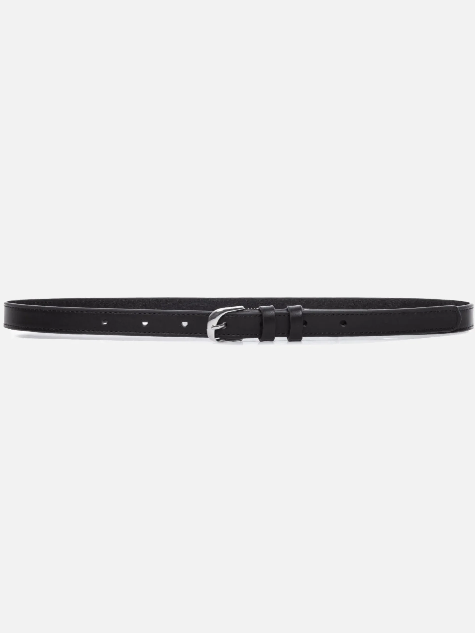 Petit Twist Buckle Belt in Noir