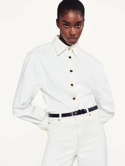 Petit Twist Buckle Belt in Noir