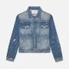 Pleated Jacket in Raywood Rips