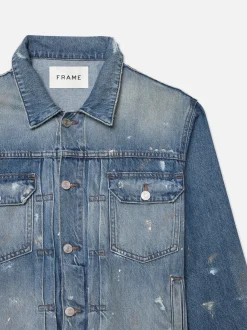 Pleated Jacket in Raywood Rips