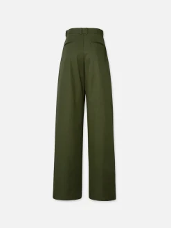 Pleated Wide Leg Pant in Surplus