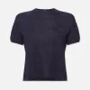 Pocket Crew Tee in Navy