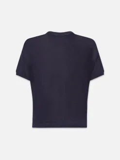 Pocket Crew Tee in Navy