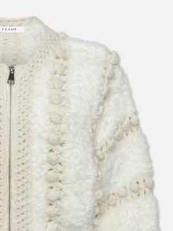 Pom Pom Cardi in Cream