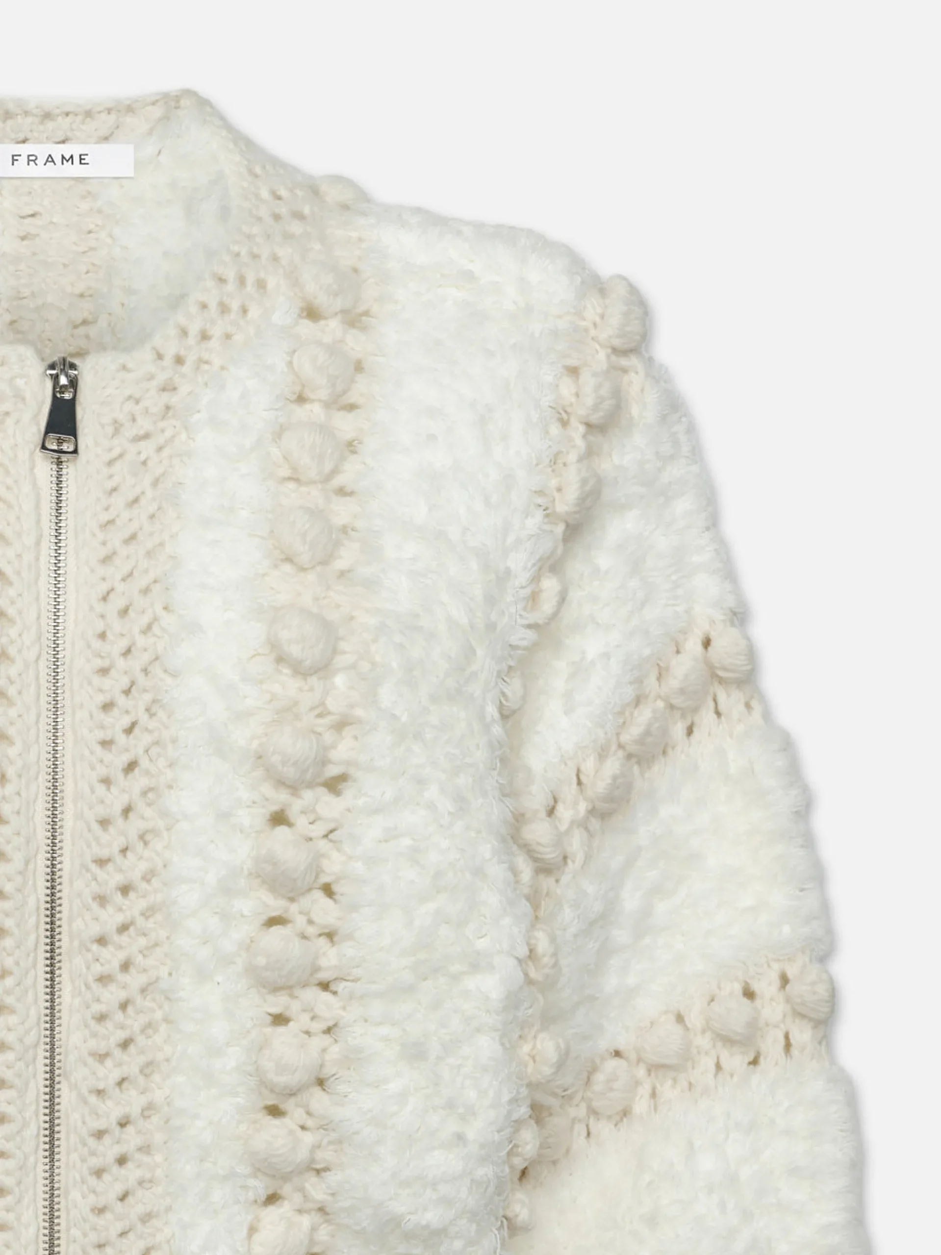 Pom Pom Cardi in Cream